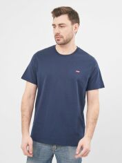 Акція на Футболка бавовняна довга чоловіча Levi's The Original 56605-0017 S Dress Blues від Rozetka