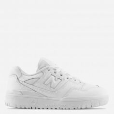 Акція на Підліткові шкіряні кроісвки для хлопчика New Balance BB550 GSB550WW 39 Білі від Rozetka