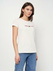 Акція на Футболка Tommy Hilfiger 11042.3 XS Бежева від Rozetka