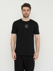 Акція на Футболка бавовняна довга чоловіча Tommy Hilfiger 11037 2XL (52) Чорна від Rozetka
