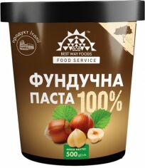 Акція на Фундучна паста Best Way Foods 100% 500 г від Rozetka