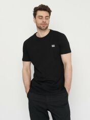 Акція на Футболка бавовняна довга чоловіча Tommy Hilfiger 11028.1 S Чорна від Rozetka