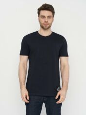 Акція на Футболка бавовняна довга чоловіча Calvin Klein Jeans 11014.2 S Темно-синя від Rozetka