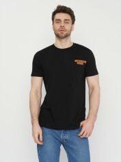 Акція на Футболка бавовняна довга чоловіча Calvin Klein Jeans 11017 2XL (52) Чорна від Rozetka