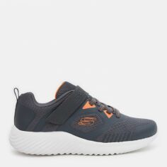 Акція на Дитячі кросівки для хлопчика Skechers Bounder KM4339 33 Сірі від Rozetka