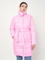 Акция на Куртка демісезонна подовжена жіноча X-Woyz LS-8931-15 44 Рожева от Rozetka