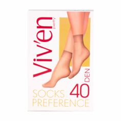 Акция на Шкарпетки жіночі Viv'en petty Preference Socks, 40 DEN, бежеві, 2 пари от Eva