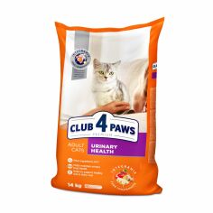 Акция на Сухий корм для кішок Club 4 Paws Premium Підтримка здоров'я сечовидільної системи, 14 кг от Eva