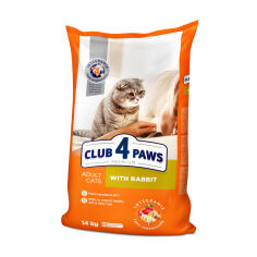 Акция на Сухий корм для кішок Club 4 Paws Premium з кроликом, 14 кг от Eva