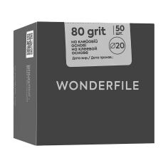 Акция на Змінні файли для педикюрного диска Wonderfile 80 гритів, 50 шт (WFPDG20/240) от Eva