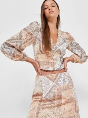 Акція на Топ жіночий Stradivarius XAZ373285VTBD M Бежевий від Rozetka