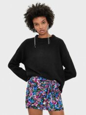 Акція на Спідниця міні літня пряма жіноча Bershka XAZ237773ACNL L Чорна від Rozetka
