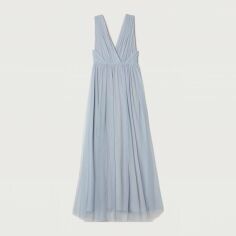 Акция на Сукня вечірня міді літня жіноча H&M XAZ108117WMUR 38 Блакитна от Rozetka