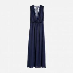 Акція на Сукня довга осіння жіноча H&M XAZ181079TWJD 38 Темно-синя від Rozetka