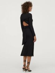 Акція на Сукня міді жіноча H&M 0825182-1 XS Чорна (СА2000001964361) від Rozetka