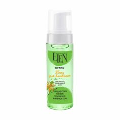 Акція на Пінка для вмивання Elen Cosmetics Detox Face Foam для жирної та комбінованої шкіри, 150 мл від Eva