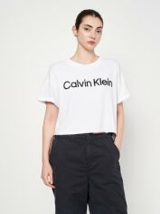 Акция на Футболка жіноча Calvin Klein 501464152 XL Біла от Rozetka