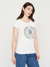 Акція на Футболка жіноча Tommy Hilfiger 11051.2 S Біла від Rozetka