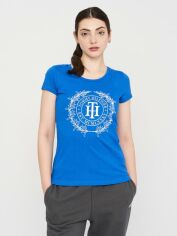 Акція на Футболка жіноча Tommy Hilfiger 11051.3 L Електрик від Rozetka