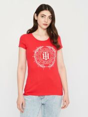 Акция на Футболка жіноча Tommy Hilfiger 11051.6 S (42) Червона от Rozetka