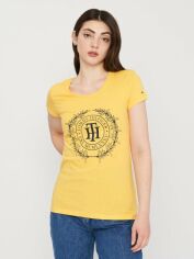 Акція на Футболка жіноча Tommy Hilfiger 11051.4 S Жовта від Rozetka