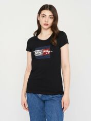 Акція на Футболка жіноча Tommy Hilfiger 11052.1 M Чорна від Rozetka