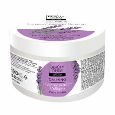 Акція на Крем для обличчя BEAUTYDERM Calming Lavender Extract + Collagen Face Cream для жирної шкіри, 250 мл від Eva