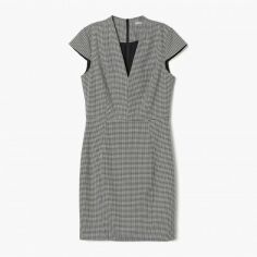 Акція на Плаття коротке жіноче H&M XAZ142332DAEH 46 Сіре з чорним від Rozetka