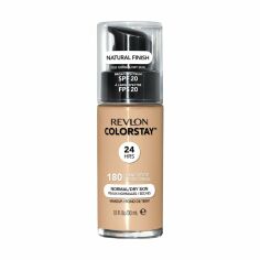 Акція на Тональний крем для обличчя Revlon ColorStay Makeup for Normal/Dry Skin SPF 20 для нормальної та сухої шкіри, 180 Sand Beige, 30 мл від Eva