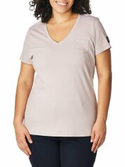 Акція на Футболка бавовняна довга жіноча Calvin Klein 412914025 XS Рожева від Rozetka