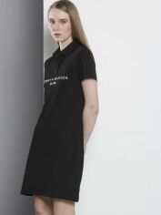 Акция на Сукня-сорочка міні літня жіноча Tommy Hilfiger 887212156 XS Чорна от Rozetka