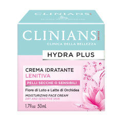Акція на Крем для обличчя Clinians Hydra Plus Moisturizing Face Cream зволожувальний та заспокійливий для сухої та чутливої шкіри, 50 мл від Eva