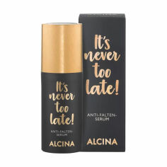 Акція на Сироватка для обличчя Alcina It's Never Too Late Anti-Wrinkle Serum з пептидами, 30 мл від Eva