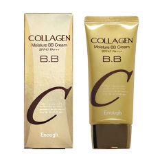 Акция на Зволожувальний BB-крем для обличчя Enough Collagen Moisture BB Cream SPF47 PA +++ з колагеном, 50 г от Eva