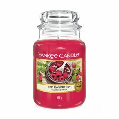 Акція на Ароматична свічка в банці Yankee Candle Red Raspberry, 623 г від Eva