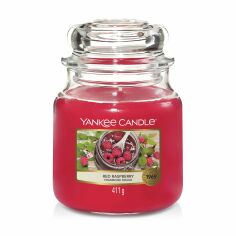 Акция на Ароматична свічка в банці Yankee Candle Red Raspberry, 411 г от Eva