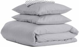 Акція на Комплект постільної білизни Cosas Євро 200х220 Ranfors Grey Zig-Grey (Ranfors_Grey_Zig-Grey_200) від Rozetka