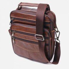 Акція на Сумка-планшет чоловіча шкіряна Vintage 21275 Коричнева (leather-21275) від Rozetka