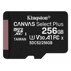 Акция на Карта пам'яті Kingston microSDXC 256GB C10 UHS-I Canvas Select Plus (SDCS2/256GBSP) от Comfy UA