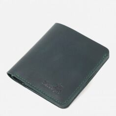 Акція на Портмоне шкіряне Shvigel leather-16603 Зелене від Rozetka