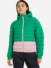 Акція на Куртка демісезонна коротка з капюшоном жіноча Northland 120771-UK 50-52 Зелена з рожевим від Rozetka