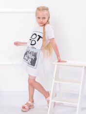 Акція на Дитяче літнє плаття для дівчинки Носи своє 6030-070-33 122 см Біле (p-2656-73317) від Rozetka