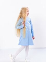 Акція на Дитяча тепла сукня для дівчинки Носи своє 6004-1 104 см Блакитна (p-8892-92495) від Rozetka