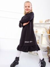 Акція на Дитяче плаття для дівчинки Носи своє 6004-057-33-2 110 см Чорне (p-4600-66627) від Rozetka