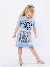 Акция на Дитяча сукня для дівчинки Носи своє 6030-070-33 110 см Блакитні (p-2656-73313) от Rozetka