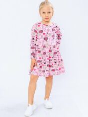 Акція на Дитяче плаття для дівчинки Носи своє 6117-043 128 см Котики рожеве (p-3532-67844) від Rozetka