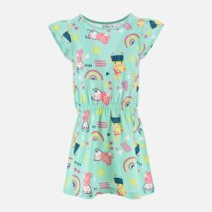 Акція на Дитяче літнє плаття для дівчинки Disney Peppa Pig WE1146 116 см Бірюзове від Rozetka