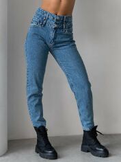 Акція на Джинси Slim Fit жіночі One by One 00000021205 34 Сині від Rozetka