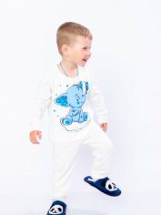 Акция на Піжама (лонгслів + штани) дитяча Носи своє 6076-016-33-4 122 см Горох блакитний (p-6099-45600) от Rozetka