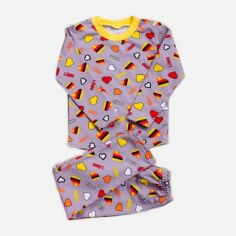 Акція на Піжама дитяча (футболка з довгими рукавами + штани) Носи своє 6076-024-4 98 см Likee (сіра) (p-4174-54939) від Rozetka